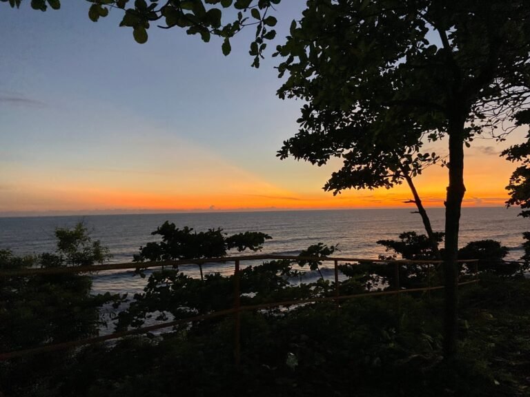 Sun Set in Varkala Kerala Devvrat YOga Sangha