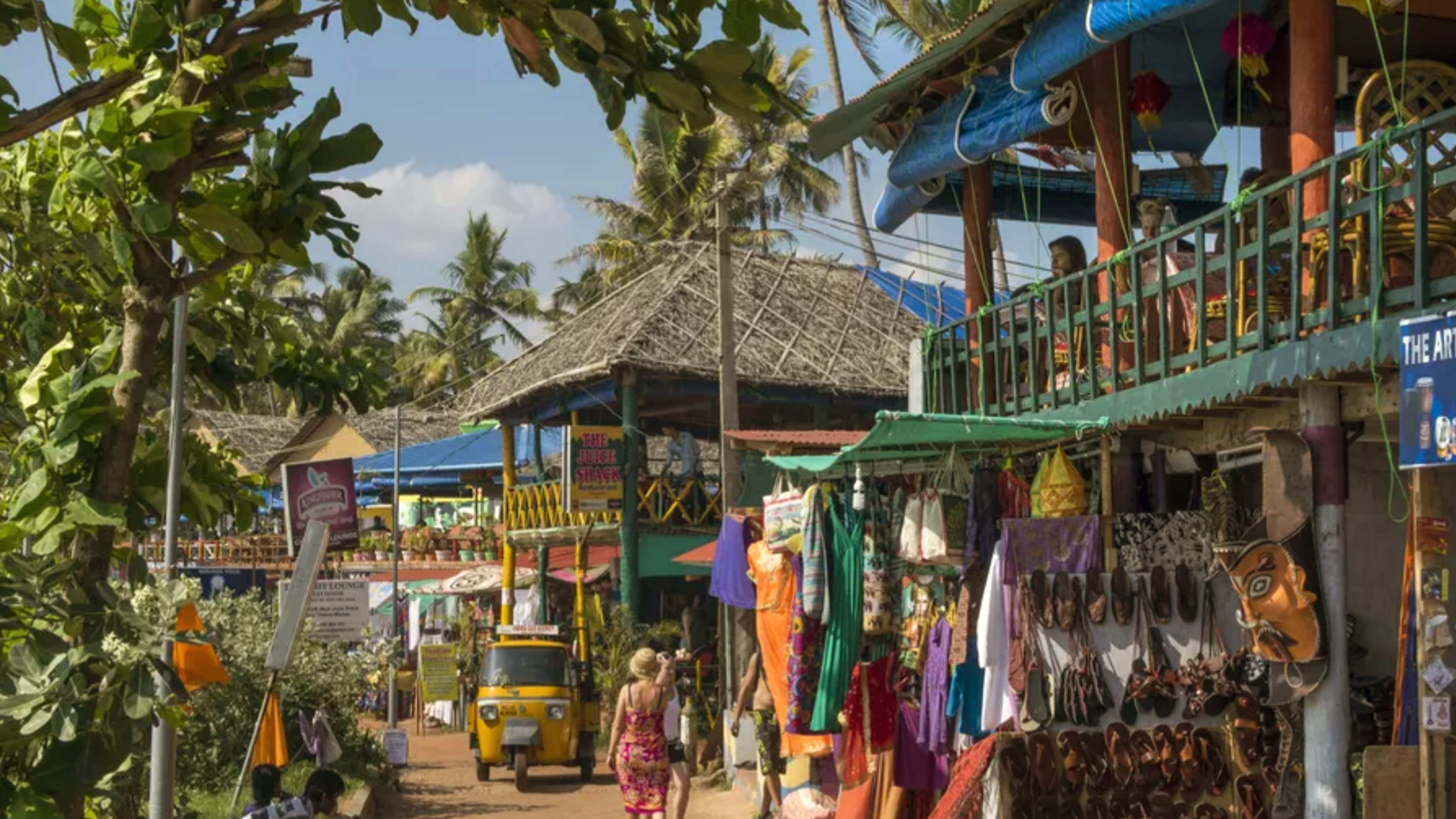 Varkala Market on Cliff