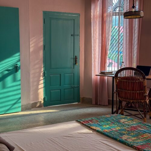 Twins-Shared-Room with AC 300Hour-TTC-Devvrat-Yoga-Sangh-Varkala-Kerala