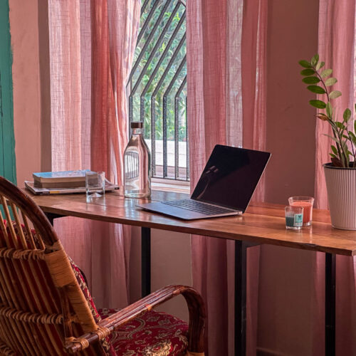 Twins-Shared-Room with AC 300Hour-TTC-Devvrat-Yoga-Sangh-Varkala-Kerala