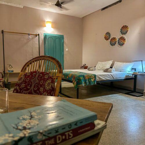 Twins-Shared-Room with AC 300Hour-TTC-Devvrat-Yoga-Sangh-Varkala-Kerala