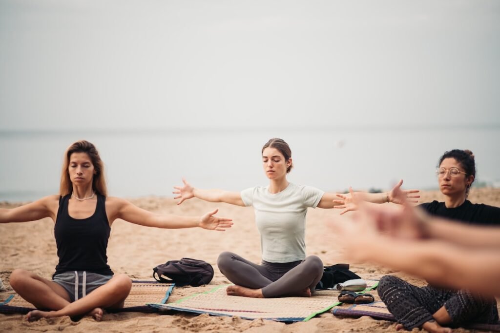 yoga beach asana varkala landscape